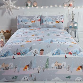 Winter Town Single Bed Set