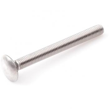Slotbout met schroefdraad M8x30mm RVS