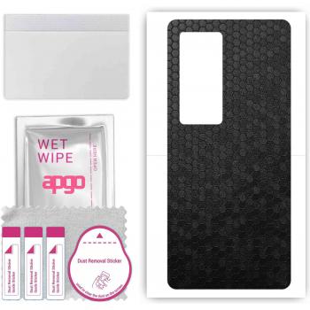X60T Pro Plus Back Armor – Zwart Honingraat Vinyl