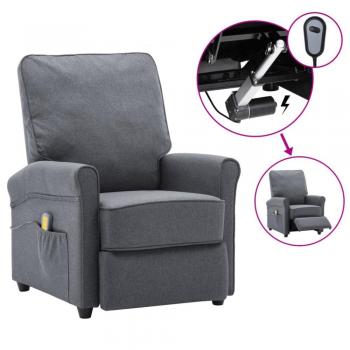 VidaXL Massagesessel Elektrisch Dunkelgrau mit ergonomischem Design