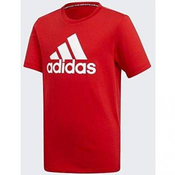 Adidas YB MH BOS T T-Shirt Garçon, Écarlate/Blanc, FR : M
