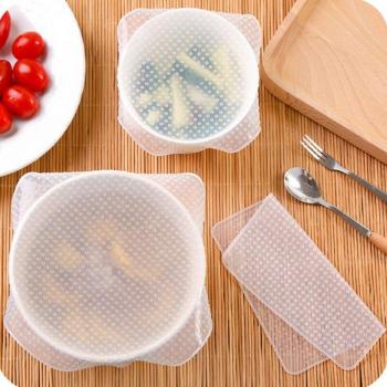 Couvercles extensibles en silicone pour stockage en cuisine