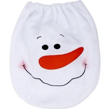 Toilettenwappen Schneemann – Weihnachtsdeckel, 1 Stück