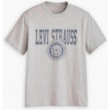 Levi’s XXL T‑shirt Grigio Chiaro Relaxed Fit Manica Corta