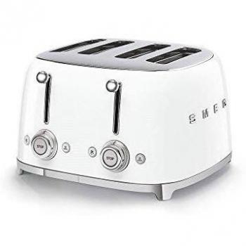 Smeg TSF03WHEU 50's Retro Style 4-Schlitz-Toaster Weiß