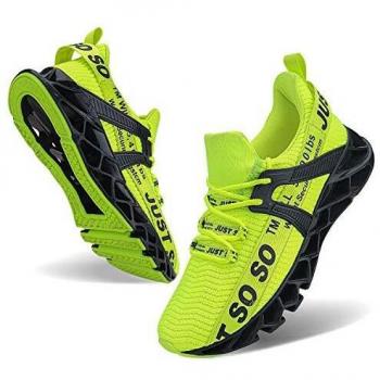 JSLEAP Women’s Shock Absorption Walking Shoes – Green Black