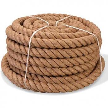 VidaXL Heavy-Duty Jute Rope, 100% Natural, 10 mm Size, 250 m Coil