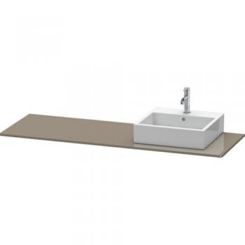 XSquare Konsole Flannel Grey (Hochglanz) – 160 x 55 cm, einseitig rechts geöffnet