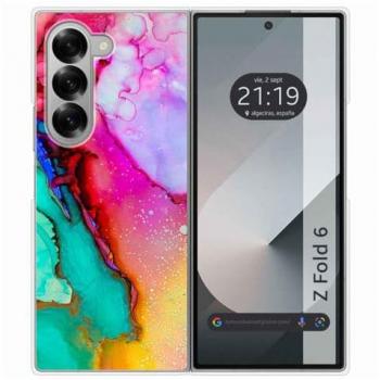 Protector de Carcasa Dura Samsung Galaxy Z Fold 6 5G Mármol 15