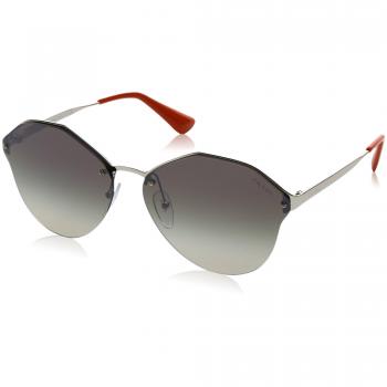 Prada 64Ts, Gafas de Sol, Adulto, Negro (Silver/Red)