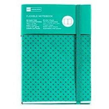 Cuaderno Flexible 8 con Goma Verde 96 Hojas