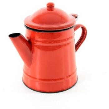 Caffettiera briki rossa smaltata 11 cm 0,6 litri 012155