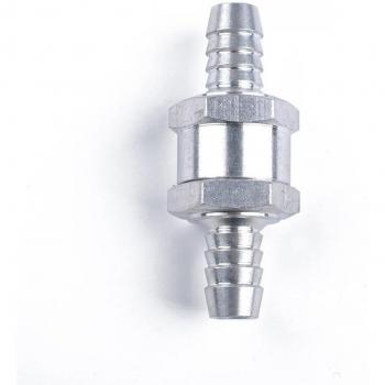 Clapet anti‑flux carburant 12 mm ½ aluminium – clip ressort 16 mm