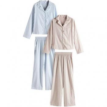 Lot de Pyjamas Flanelle Manches Longues XS