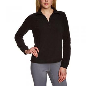 CMP Damen Rollkragenpullover, Fleecepullover, schwarz, 40