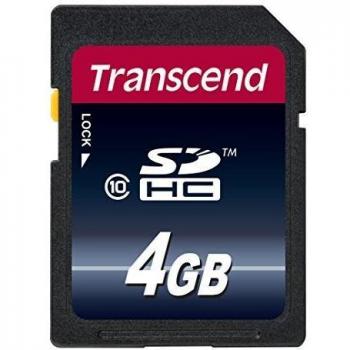 Transcend TS4GSDHC10 Tarjeta de memoria de 4 GB clase 10 20 MBs