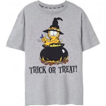 T-shirt Garfield Trick ou Treat Gris