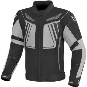 Berik Nardo Evo Giacca Mototessera Impermeabile (Nero/Grigio) 52