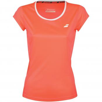 Tee-shirt Babolat Core Flag Club Fille Fluo 10/12 Ans