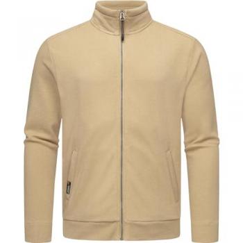 Sweatjacke RAGWEAR Carlow Gr. L (52), beige (sand), Herren, Material: 50% Baumwolle, 50% Polyester, Sweatjacken, lässige Herren Kapuzenjacke mit Stehkragen