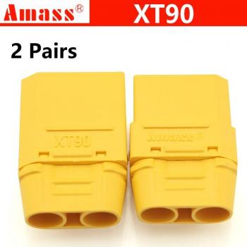 Juego de conectores Amass XT90, 4,5mm, para baterías RC, 4 piezas