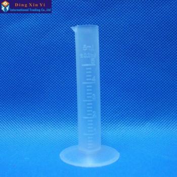 5ML Clear Plastic Lab Measuring Cylinder
