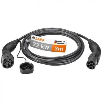 Cargador Lapp Tipo 2 22 kW, 3 m, 32 A Trifásico