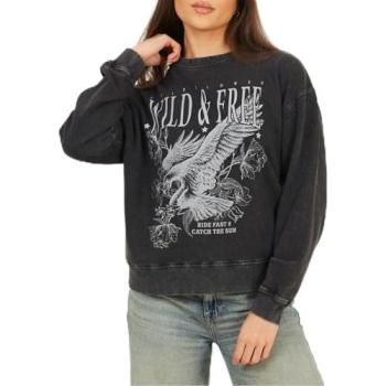 Mid-Size Acidic Print Pullover – Brave Soul Women’s Black
