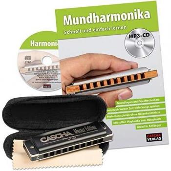 Master Edition Blues Harmonica Set, (incl. 4 languages Method (DE/EN/FR/ES),...