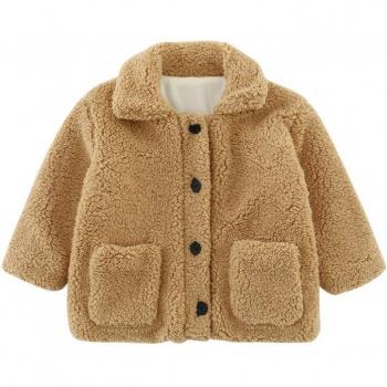 Autumn/Winter Lamb Plush Baby Jacket