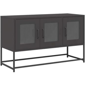 Meuble Hifi noir vidaXL 100,5 x 39 x 60,5 cm (acier froid)