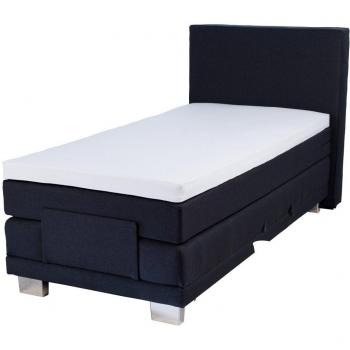 BETTWARENSHOP Topperschoner Matratzenschutz – 100 × 200 cm, 12 cm, Baumwoll-Spannbetttuch, weiß