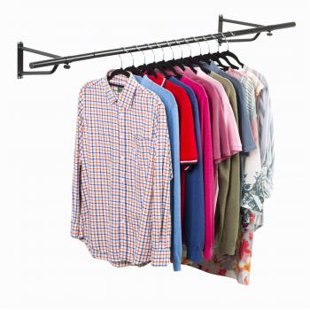 Black Powder Coated Garment Rail 4ft