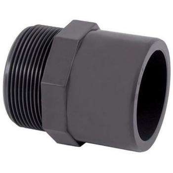 PVC Eindkap met schroefdraad 1 1/2 inch Ø 40/50 mm