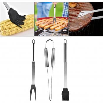 Trousse barbecue multi‑fonction avec brosse