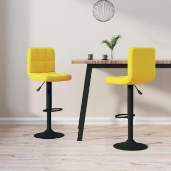 Chaise de bistrot jaune moutarde velours
