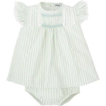 Conjunto de Jesusito para niña con estampado de rayas y braguita