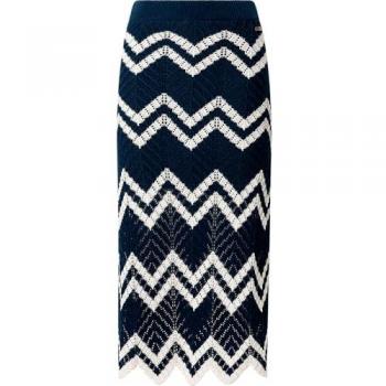 Pepe Jeans Falda Midi Algodón Marino