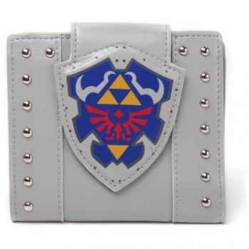 Portamonete Legend of Zelda Hylian Shield Bi-Fold, 17 cm, Grigio