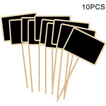 Étiquettes en bois Type T pour jardin, marqueurs de légumes et fleurs, 10 pièces