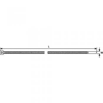 Kabelbinder natur 100 mm x 2,5 mm von HellermannTyton
