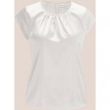 MADELEINE Satin-Shirtbluse in A-Linie
