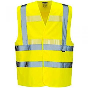 Glowtex Triple Technology Hi Vis Waistcoat, Yellow, 2XL/3XL