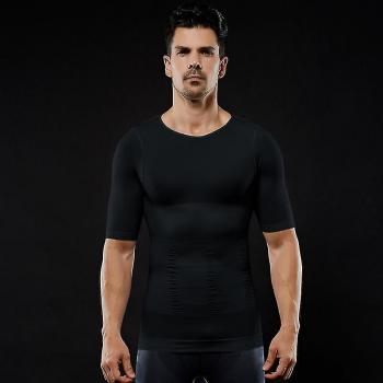 Top Reductor de Abdomen Masculino Negro
