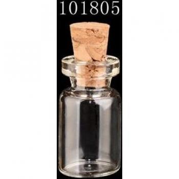 Frascos de vidrio con tapa de corcho 10x18mm 0,5 ml