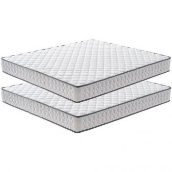 Dúo IZTOSS Colchones 140x190 cm – Espuma de 14 cm, confort adaptable para toda la familia