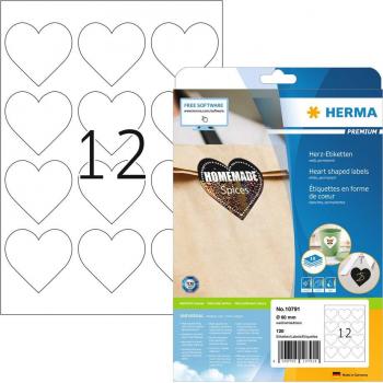 Herma Heart-Shaped Adhesive Labels