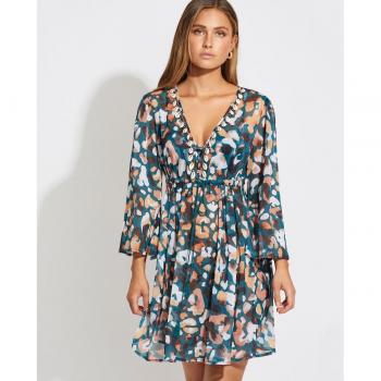 Vestido Corto Estampado Selmark para Verano
