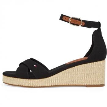 Keilsandalette „FLAG CRISS‑CROS MID WEDGE“ – Tommy Hilfiger