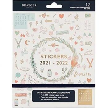 Pack de stickers 2021-2022 pour agenda et bullet journal